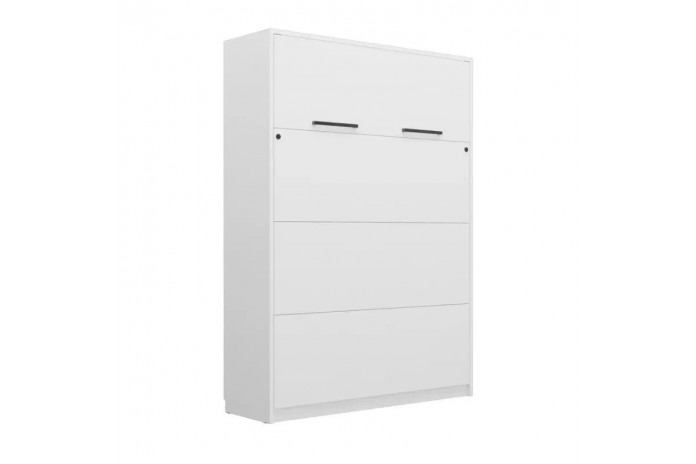 Lit escamotable vertical 120×200 cm avec LED & rangement