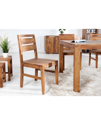 Chaise en bois massif sheesham livrée montée Corex™
