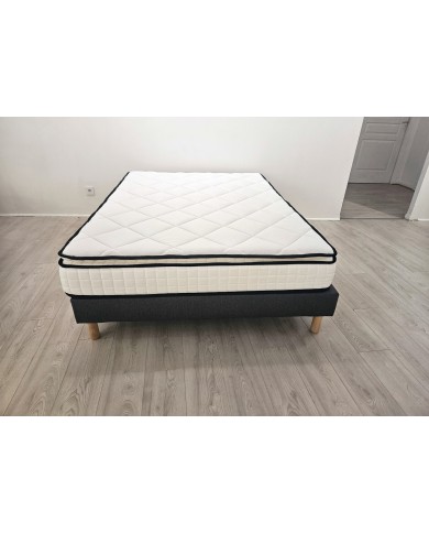 Matelas 160x200 cm hybride NUVIA Confort - Ressorts ensachés & surmatelas intégré ThermoSoft HD/HR – Épaisseur 23 cm