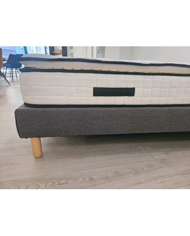 Matelas 160x200 cm hybride NUVIA Confort - Ressorts ensachés & surmatelas intégré ThermoSoft HD/HR – Épaisseur 23 cm