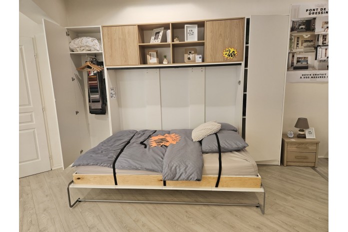 OFFRE EXPO CHOC – LIT ESCAMOTABLE PREMIUM 140x200 – COMPLET – -40% IMMÉDIAT