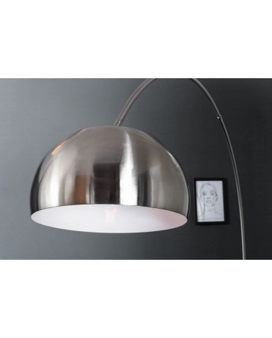Lampadaire Arc Réglable Chrome & Marbre 210 cm Big Bow