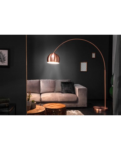 Lampadaire Arc Réglable Cuivre & Marbre 210 cm Big Bow