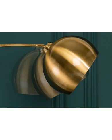 Lampadaire Arc Doré Base Marbre 205 cm Big Bow