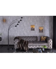 Lampadaire avec 5 branches orientables noir & or base en marbre 205 cm Five lights