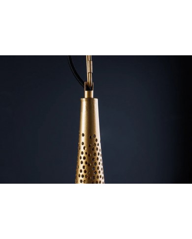 Suspension Orientale Métal Doré Fait Main ORIENTAL LIVING