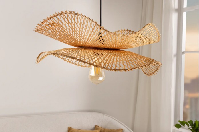 Suspension Bambou Naturel ORGANIC LIVING 50 cm