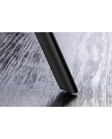 Table Ronde Aspect Pierre Grise & Métal ATHENA 100cm