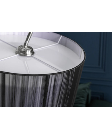 Lampadaire en métal et base en marbre massif 230 cm Arc Marble