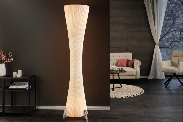 Lampadaire Blanc Pur LUMINA SNOW 180cm