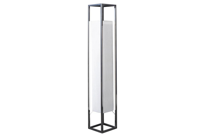 Lampadaire Design AGAPE Blanc & Argent 120 cm