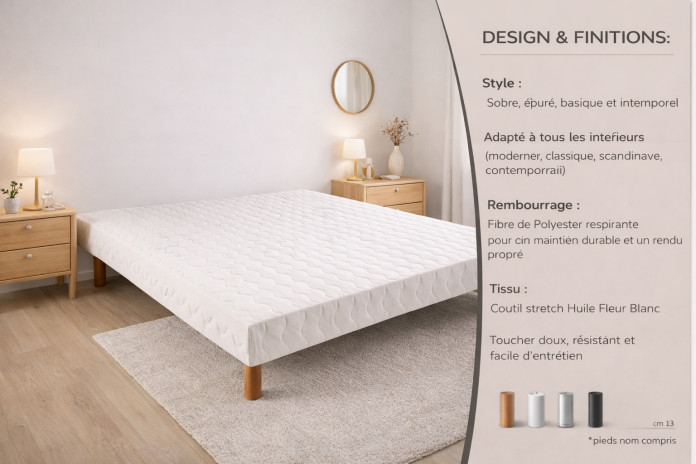 Matelas 19cm 140x200 Très Ferme pour Sommier Articulé Mousse