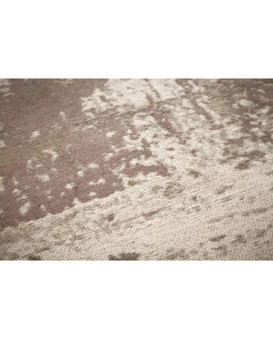 Tapis grand format 350x240 cm MODERN ART – Beige gris contemporain, texture douce et compatible chauffage au sol
