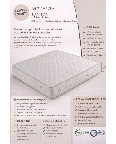 Matelas Essentiel  - confort et qualité a prix serré | Mobili & Co