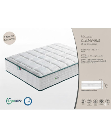 Matelas L'IMPÉRIAL  - 30cm | 1000 Ressorts & Memory | Fabrication Italienne MobiliandCo