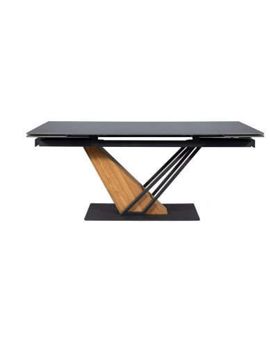 Table à Manger Extensible Céramique Noire GENESIS | Mobili & Co