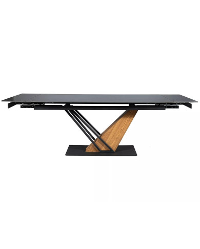 Table à Manger Extensible Céramique Noire GENESIS | Mobili & Co