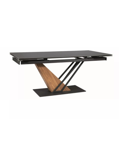 Table à Manger Extensible Céramique Noire GENESIS | Mobili & Co