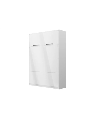 Lit escamotable vertical 160×200 cm blanc | Gain de place