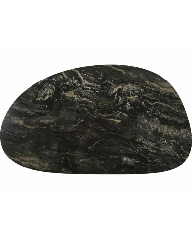 Table Basse Céramique Espagnole Noire et Cuivre Bello A | Mobili & Co