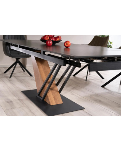 Pack Prestige : Table Céramique Extensible 160(220) x 90 cm GENESE + 6 Chaises ALAN pour 1€ de plus !