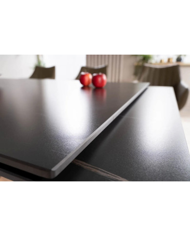 Pack Prestige : Table Céramique Extensible 160(220) x 90 cm GENESE + 6 Chaises ALAN pour 1€ de plus !