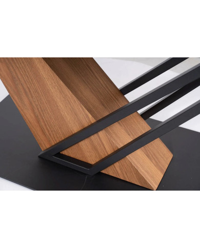 Pack Prestige : Table Céramique Extensible 160(220) x 90 cm GENESE + 6 Chaises ALAN pour 1€ de plus !