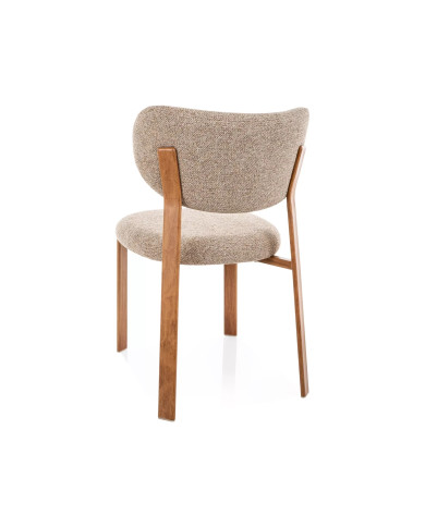 Chaise Design Scandinave RIN - Tissu Premium & Pieds Métal Chêne clair