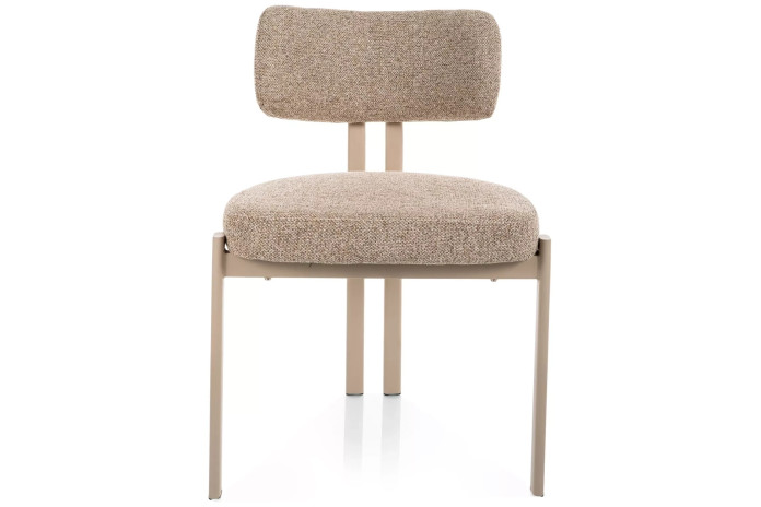 Chaise Japandi MISAKI - Tissu Premium & Pieds Métal Cashmire | Mobili & Co