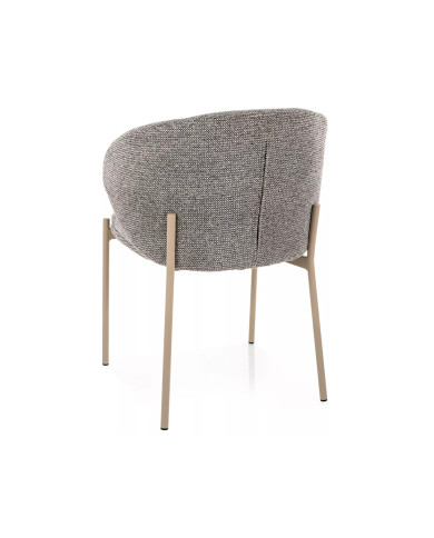 Chaise Design KIOTO Beige & Pieds Cachemire | Confort Pro - Mobili & Co