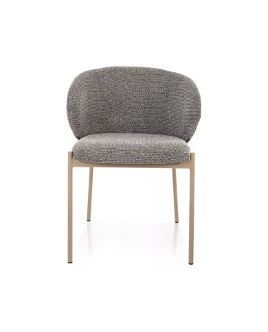 Chaise Design KIOTO Beige & Pieds Cachemire | Confort Pro - Mobili & Co