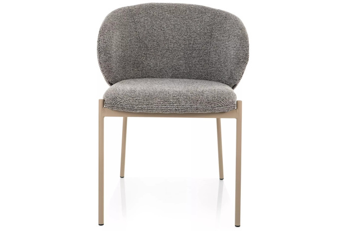 Chaise Design KIOTO Beige & Pieds Cachemire | Confort Pro - Mobili & Co