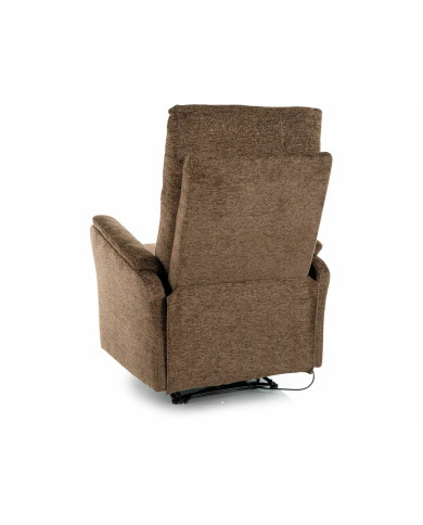 Fauteuil de Relaxation Électrique ATLAS - Tissu Raven Cappuccino | Expert Gain de Place