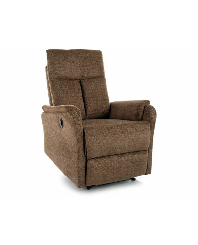 Fauteuil de Relaxation Électrique ATLAS - Tissu Raven Cappuccino | Expert Gain de Place