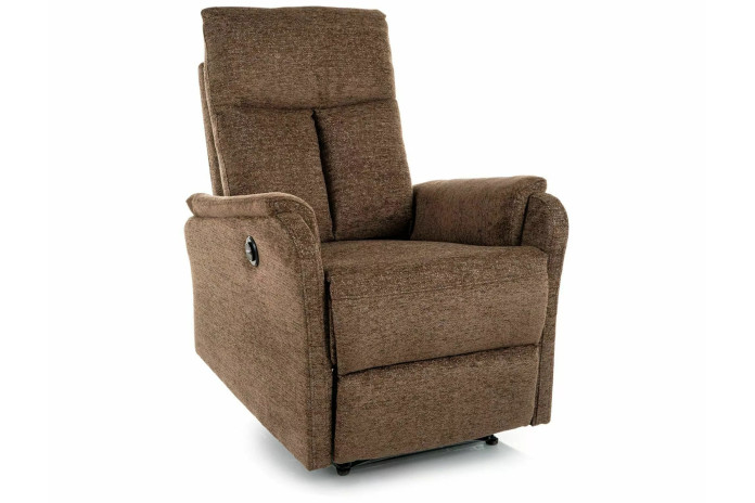 Fauteuil de Relaxation Électrique ATLAS - Tissu Raven Cappuccino | Expert Gain de Place