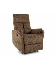 Fauteuil de Relaxation Électrique ATLAS - Tissu Raven Cappuccino | Expert Gain de Place