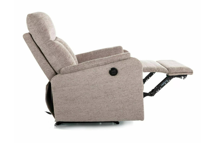 Fauteuil de Relaxation Électrique ATLAS - Tissu Raven Beige | Expert Gain de Place