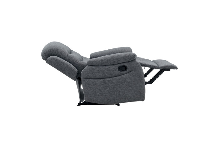 Fauteuil Relax Inclinable Gris SILVERA | Confort & Design