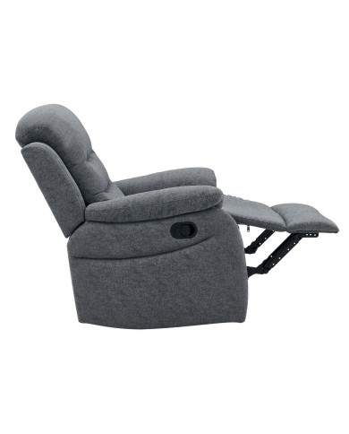 Fauteuil Relax Inclinable Gris SILVERA | Confort & Design