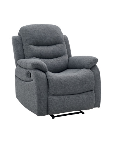 Fauteuil Relax Inclinable Gris SILVERA | Confort & Design