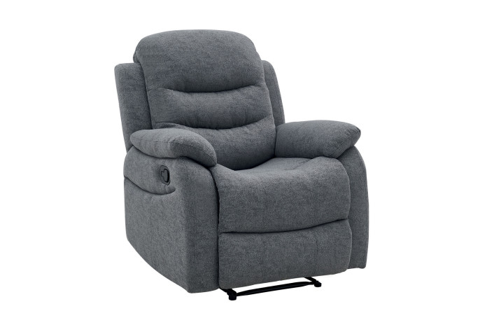 Fauteuil Relax Inclinable Gris SILVERA | Confort & Design