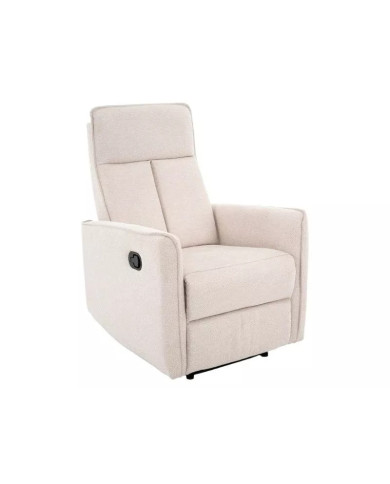 Fauteuil Relax Inclinable MANUEL Beige Clair OASIS