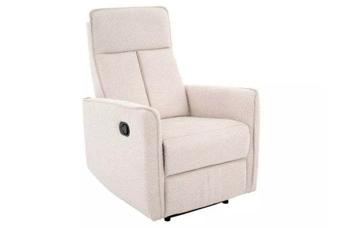Fauteuil Relax Inclinable MANUEL Beige Clair OASIS