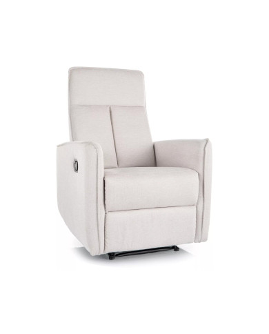 Fauteuil Relax Inclinable MANUEL Beige Clair OASIS