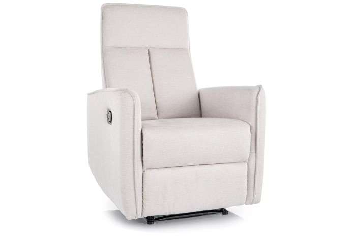 Fauteuil Relax Inclinable MANUEL Beige Clair OASIS