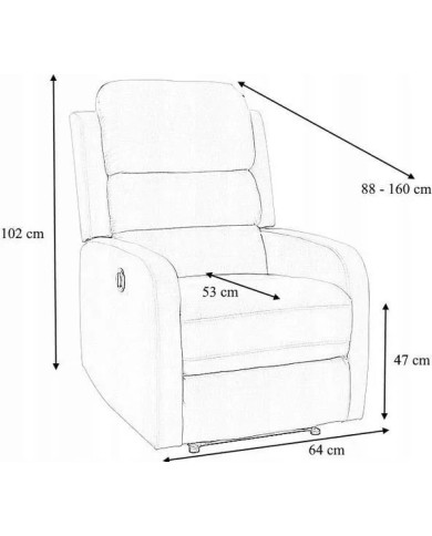 Fauteuil Relax Électrique ZENITH - Massage Chauffant & Velours Gris