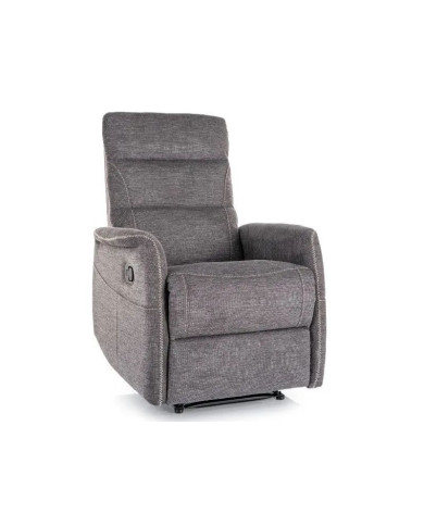 Fauteuil Relax Électrique Massant ELEGANCE - Tissu Gris Foncé Brego