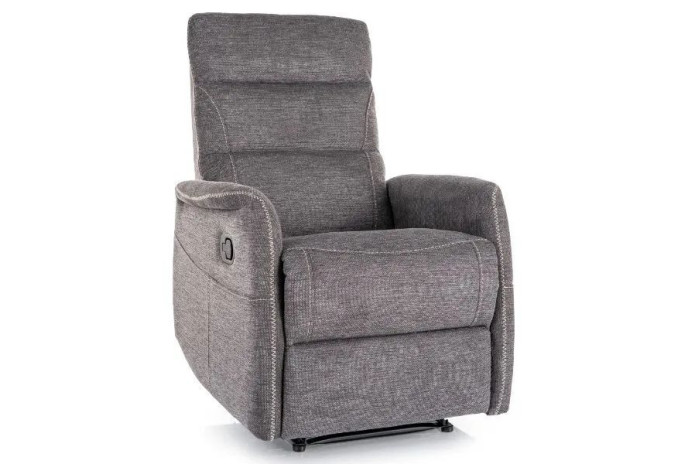 Fauteuil Relax Électrique Massant ELEGANCE - Tissu Gris Foncé Brego