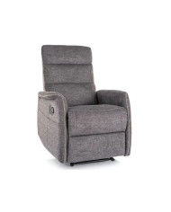 Fauteuil Relax Électrique Massant ELEGANCE - Tissu Gris Foncé Brego