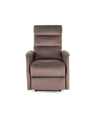 Fauteuil Relax Électrique Massant ELEGANCE - Tissu Velvet Cappuccino